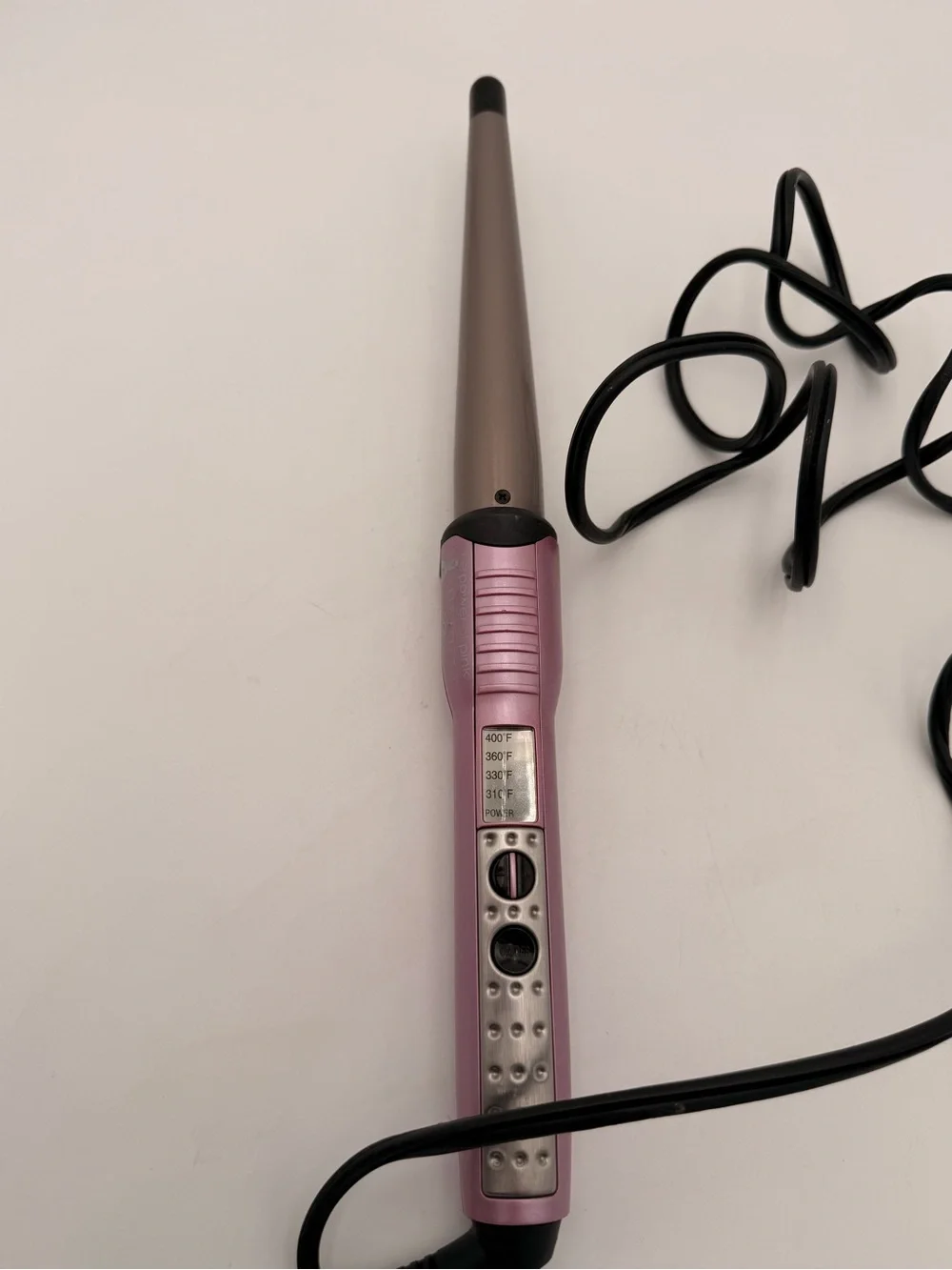 Conair Pink Tapered Curling Wand - Women Hair Styling Pink Breast Cancer